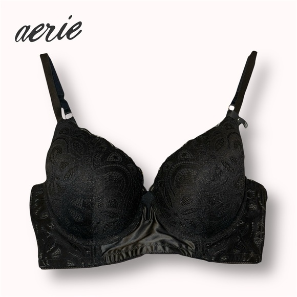 NWT Aerie Show Off Plunge Push Up Rooftop Garden bra - Picture 1 of 7